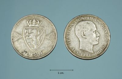 50 Ã¸re i sÃ¸lv 1918
Funnet pÃ¥ Bokn av Geir Magnerud.
